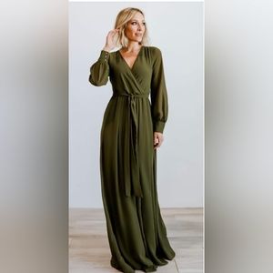 🎄Stunning NWT Baltic Born Olive Lydia Maxi Dress, 1X🎄